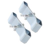 PACKOVE 2 Pièces Pince de Fixation pour Parasol de Chariot, Métal Argenté | Compatible Plupart des Chariots et Wagons, Serrage Rapide, Fixation Ferme, pour Pique-niques