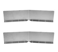PACKOVE 2 Pièces Protège-gouttières en Fer Argenté pour Maison, Déviateur D'angle de Toit Pluvial, Protège Fondations et Évite Débordement sur Mur Extérieur