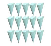 PACKOVE 20 Cônes en Papier Bleu pour Confettis, Décorations Mariage et Fête, 20 Pièces, Pliables Diy, Style Classique et Vintage
