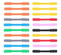 PACKOVE 20 Pièces Boucle D’extension en Silicone 4 Positions pour Cordon de Masque