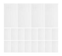PACKOVE 25 Feuilles Carrés Adhésifs en Mousse Eva Blanc Double Face pour Loisirs Créatifs et Cartes Shaker, Support 3d Solide et Facile à Utiliser, 25 Feuilles