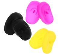 PACKOVE 3 Paires de Protège-oreilles en Silicone Léger et Pratique pour Teinture Capillaire Protection Anti-taches et Eau pour Usage Professionnel et Domestique