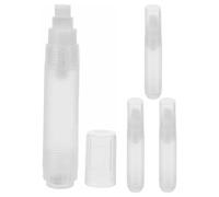 PACKOVE 4 Pièces Stylo de Peinture Vide Rechargeable 10mm, Tube Plastique | Marqueur Vierge à Clip Arrière, Organisation par Couleur, Usage Chantier, Performance Stable