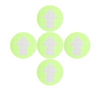 PACKOVE 5 Pièces Marqueur Réfléchissant en PVC Flèche Directionnelle | Signalétique Adhésive, Visibilité Renforcée, Identification Facile, Balises de Sentier, Couleur Vert Clair