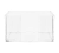 PACKOVE Acrylique Porte-Notes Adhésives Transparent pour Bureau et École | Accès Rapide aux Mémos 3x3, Design Clair et Moderne, pour Étudiants, Réception et Maison