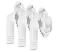 PACKOVE Adaptateur pour Tuyau Climatiseur 3pcs, Connecteur de Vidange 40mm en Pvc et Abs, Souple et Sûr, pour Unité Extérieure D'air Conditionné en Hôpitaux et Hôtels