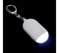 PACKOVE Alarme Personnelle Portable et Lampe Torche Anti-Loup Rechargeable pour Femmes, Sirène Puissante, Usage Extérieur et Jogging, Blanc Abs PC