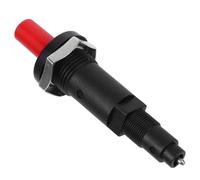 PACKOVE Allumeur Piézoélectrique Kit D'allume-Grill Noir en PP, Sortie ≥18kv, Terminal 2,3mm, Trou de Montage 18mm, pour Barbecue et Camping en Extérieur