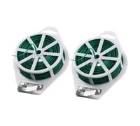 PACKOVE Bobine de 150 Mètres de Liens de Jardinage Polyvalents en PVC et Fer Vert pour Fixation de Plantes Grimpantes et Soutien des Branches au Jardin