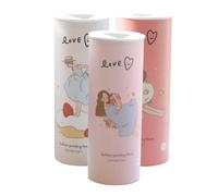 PACKOVE Boîte Cylindrique 3 Pièces pour Voiture de Mouchoirs en Papier Papier de Pâte de Bois Résistant et Structure Robuste, pour Voiture et Maison