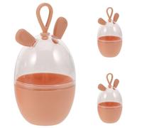 PACKOVE Boîte de Rangement pour Œufs Couvercle 3 Pièces de Maquillage en Plastique Léger et Pratique Maison Salle de Bain