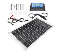 PACKOVE Chargeur Solaire Portable 20w 36 Cellules en Polyéthylène Haute Efficacité pour Batterie de Voiture et Lampadaire Solaire en Voyage