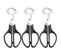 PACKOVE Ciseaux à Œufs Finition Soignée de Caille en Acier Inoxydable 3 Pièces, Outils Multifonctions pour Couper Coquilles D'œufs Utilisation Cuisine ou Lors de Fêtes