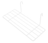 PACKOVE Étagère Murale en Fer Blanc 25x10cm Cuisine et Buanderie, Structure Filaire Robuste Crochets pour Organisation Efficace