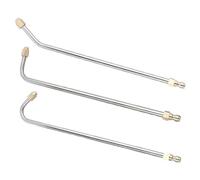 PACKOVE Kit D'extension en Acier Inoxydable pour Nettoyeur Haute Pression 3pcs avec Buses Efficaces pour Nettoyage de Gouttières et Climatiseurs, pour Fête