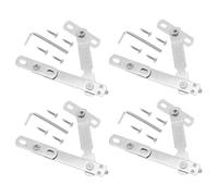 PACKOVE Limiteur de Fenêtre en Acier Inoxydable 4 Sets pour Sécurité Renforcée et Ventilation Maison Accessoires Complets pour Contrôle Ouverture