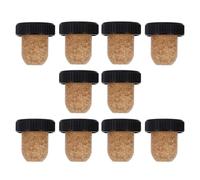 PACKOVE Lot de 10 Bouchons de Vin Domestique en Liège Souple de 19mm, Bouchons Réutilisables Joint Hermétique pour Bouteilles de Vin Rouge et Cocktails en Plastique et Bois, pour Bar