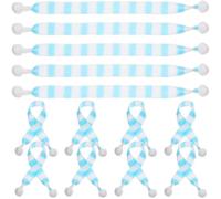 PACKOVE Lot de 20 Mini Écharpes en Tissu pour Bouteilles de Vin et Bonhommes de Neige, Décoration de Noël Compacte, Légère et Créative Saison des Fêtes