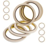 PACKOVE Lot de 20 Rubans de Masquage en Papier Craft 6mm X 20m, Adhésif Fin pour Protection de Surface et Décoration, pour Murs Peints et Plaques de Plâtre