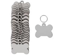 PACKOVE Lot de 24 Porte-clés en Mdf Vierges à Sublimation Diy, Imprimables par Transfert Thermique Double Face, pour Festival ou Anniversaire