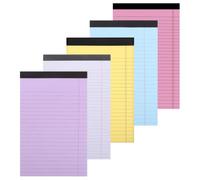 PACKOVE Lot De 5 Petit Bloc-notes Ligné 5x8 A5 en Papier, Reliure Collée | Usage Académique et Bureau, Écriture Fluide, Tri Facile, Pages Intactes