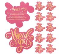 PACKOVE Lot de 50 Cartes de Remerciement en Papier pour Petites Entreprises, Format Mini Design Unique, pour Exprimer Gratitude en Boutique ou Mariage