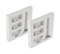 PACKOVE Moule à Fondant Silicone 2pcs de Colonne Romaine Texture Réaliste et Non Déformable pour Décoration de Gâteau DIY Style Européen Vintage