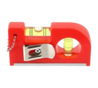 PACKOVE Niveau à Bulle Rouge Léger et Portable en Abs et Alliage D'aluminium Aimant, Outil de Nivellement Précis pour Cadre D'équilibre et Muraux