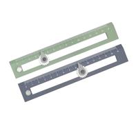 PACKOVE Outil de Dessin 2pcs en Plastique Règle Droite Graduée et Compas pour Élèves et Ingénieurs, pour L'école Relevé Précis