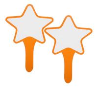 PACKOVE Palettes de Score Vierges pour Vote et Notation Portable 2pcs Orange en Mousse Réutilisables et Faciles à Utiliser Tableau Blanc Effaçable