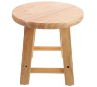 PACKOVE Petit Tabouret en Bois Massif Robuste Surface Lisse, pour Salon ou Dortoir, Dimensions 25x25 Cm, Style Rustique Chic pour Garçon et Filles