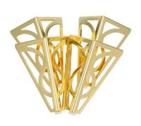PACKOVE Pieds de Meuble en Métal Doré 4pcs Hauteur 15cm pour Canapé et Bibliothèque, Design Moderne, Installation Facile, pour Projets DIY et Mobilier Élégant