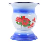 PACKOVE Pot de Chambre Vintage en Fer Bleu, Facile à Nettoyer Transporter, Cuvette Ronde Solide pour Garçon et Filles et Rangement Salle de Bain Plusieurs styles