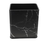 PACKOVE Poubelle Étroite Noire 12l en Plastique Solide Double Couche, pour Salle de Bain et Petites Cuisines, Design Moderne et Gain de Place