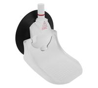 PACKOVE Repose-Pied de Pliable à Ventouse 130mm en Abs Blanc | Design Ergonomique, Léger et Portable, Usage Salle de Bain et Spa, Format Compact pour Rangement Facile