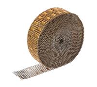 PACKOVE Ruban de Diamant à 8 Rangs en Plastique Or Surface Scintillante, Facile à Décorer pour Paquet et Boîtes Lors de Mariages ou Fêtes