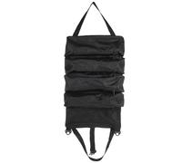 PACKOVE Sacoche à Outils pour Ranger Clés et Fournitures Artistiques Boucle Réglable en Tissu Oxford Noir Pochette Pratique pour Usage Quotidien