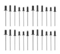 PACKOVE Set de Rivets Aveugles en Aluminium Argenté Haute Performance Résistance la Corrosion, 1 Boîte Plastique Transparente pour Usage Intérieur et Extérieur