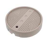 PACKOVE Soucoupe Pot Fleur Roulette Ronde PP avec Drainage et Eau | Support Plantes Interieur, Chariot Porte-fleurs Mobile, Plateaux Décoratifs pour Usage Maison