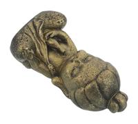 PACKOVE Statue de Jardin Figurine Zen Orientale Kuan Yin en Poudre de Grès Décorative Spirituelle Ornement Méditatif pour Décoration Extérieure et Intérieur pour Table Basse