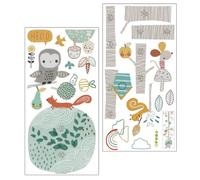 PACKOVE Sticker Mural pour Chambre D'garçon et Filles Autocollant Tableau de Croissance Animaux et Arbres Décor Créatif en Pvc, 1 Set, Adapté pour Couloirs et Chambres D'garçon et