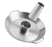 PACKOVE Support Poulet Rôti en Acier Inoxydable Poignée Ergonomique, Plateau de Barbecue Solide et Haute Résistance pour Cuisson Four ou Grill