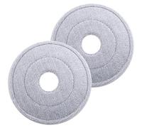 PACKOVE Têtes de Balai de Rechange Rondes pour Vadrouille Rotative, Kit de 2 Pièces, Lavables et Compatibles pour Nettoyage Maison, Accessoires Solide pour Sols Carrelés et Parquets