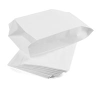 PACKRA - Sachet Kraft Blanc, Sacs Cadeaux, Pochette Cadeau Kraft, Petits Sac Cadeau Anniversaire, Enveloppe Vintage, Enveloppes Cadeaux de Noël (100 pièces, 11cm x 21cm x 5cm)