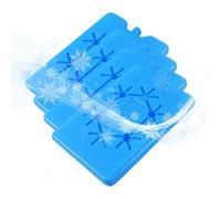 Packs de Congélation pour Glacières 4 Pièces Longue Durée Isolées | Packs et Blocs de Glace pour Glacières de pour camping d', randonnées, pique-niques, télétravail, extérieur,