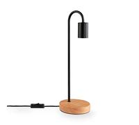 Paco Home Lampe À Poser Lampe Chevet Bureau E14 Minimaliste Scandinave Bureau Pied Bois
