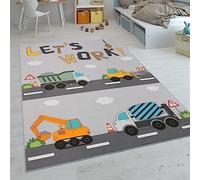 Paco Home Tapis Enfant, Tapis Chambre Jeu Garçon Fille Moderne Antidérapant, Dimension:120x160 cm, Couleur:Gris 2