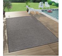 Paco Home Tapis Extérieur Balcon Terrasse Gris Rose Vert Couleurs Pastel Tissage À Plat Gris 120x160 cm Gris