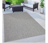 Paco Home Tapis Intérieur Et Extérieur Balcon Terrasse Tapis Cuisine Monochrome Moucheté, Dimension:300x400 cm, Couleur:Gris