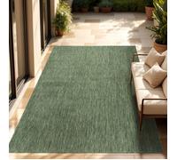 Paco Home Tapis Extérieur Balcon Terrasse Tapis Cuisine Uni Motif Moucheté Vert Vert 120x160 cm